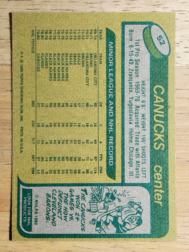1980-81 Topps #52 Ivan Boldirev (EXMT)