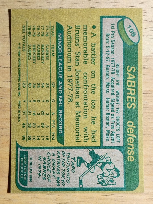 1980-81 Topps #109 Richie Dunn RC (NM)