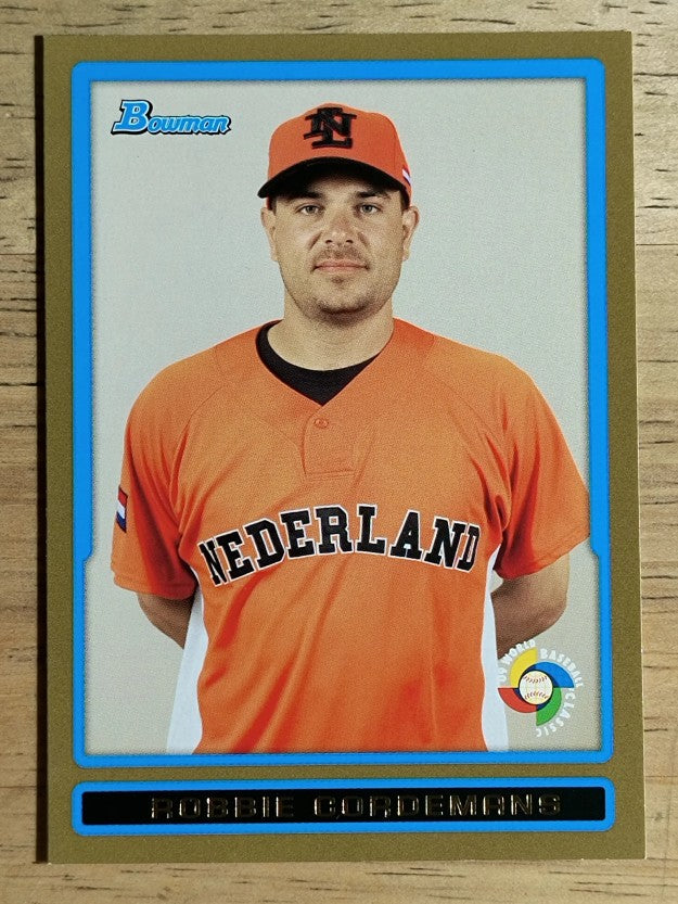 2009 Bowman Draft WBC Prospects Gold #BDPW29 Robbie Cordemans