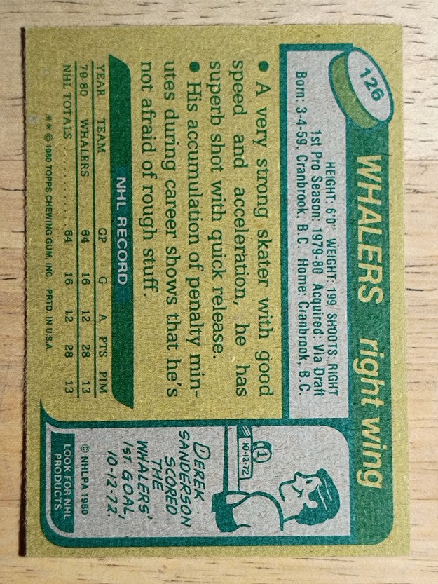 1980-81 Topps #126 Ray Allison RC (EXMT)