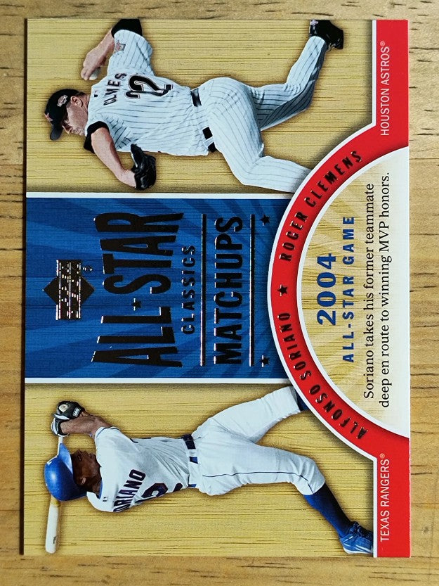 2005 UD All-Star Classics Matchups #11 Alfonso Soriano/Roger Clemens