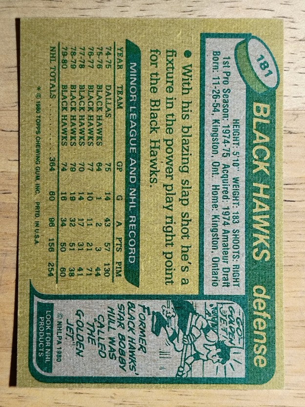 1980-81 Topps #181 Bob Murray (MINT)