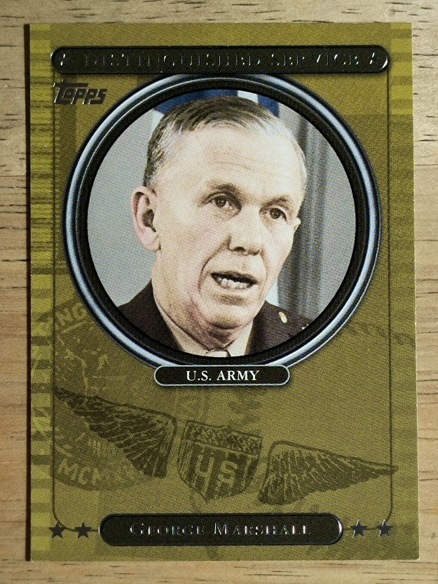 2007 Topps Distinguished Service #DS7 George Marshall