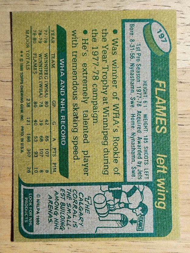 1980-81 Topps #197 Kent Nilsson RC (NMMT)