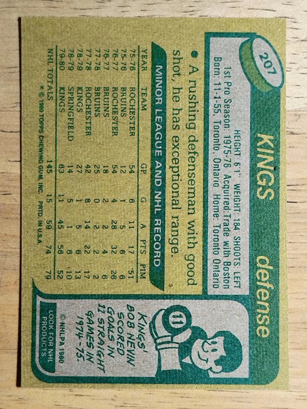 1980-81 Topps #207 Doug Halward (NM)