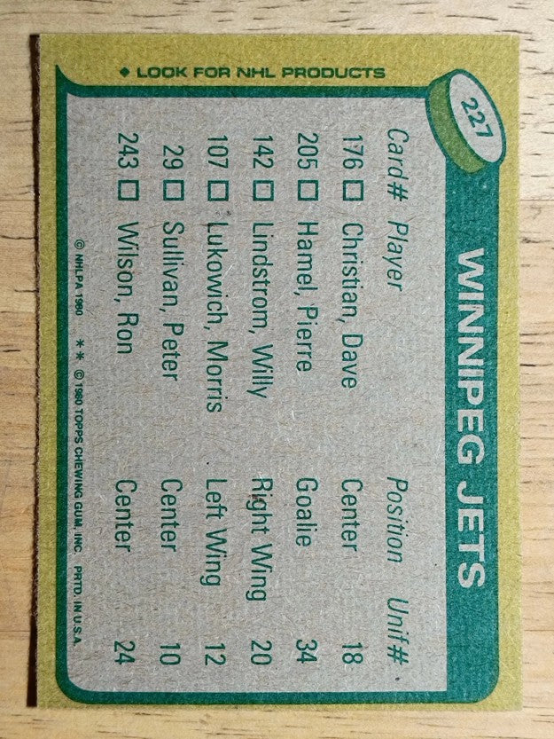 1980-81 Topps #227 Morris LukowichTL/Jets Scoring Leaders (NMMT)