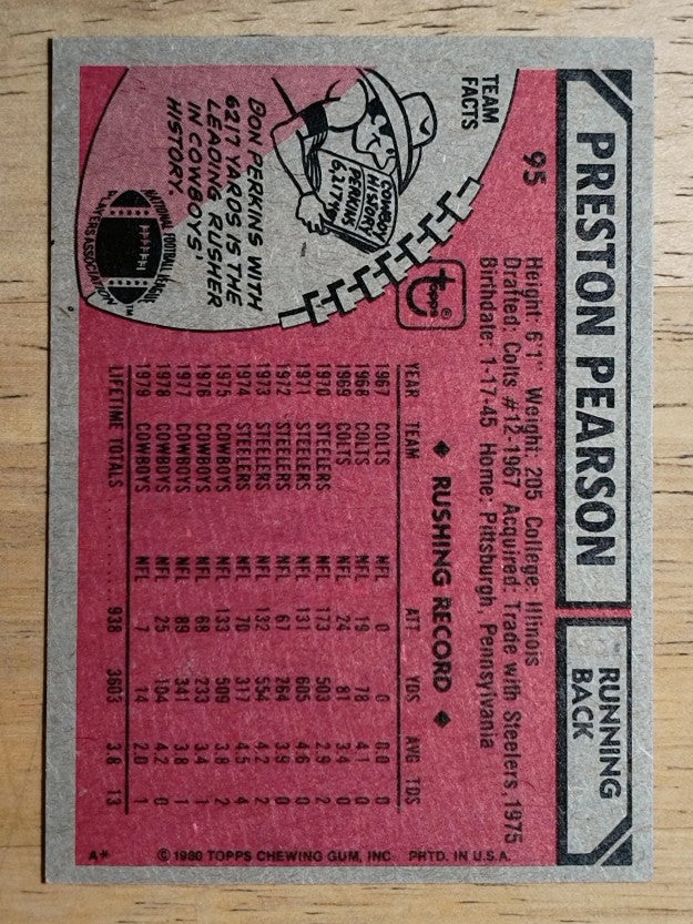 1980 Topps #95 Preston Pearson (NM)