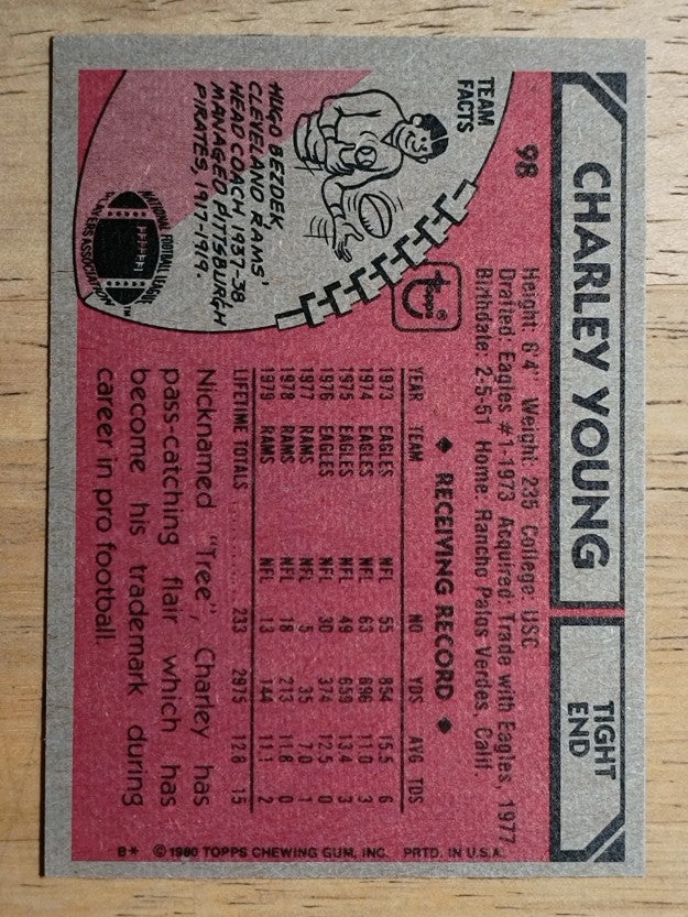 1980 Topps #98 Charle Young (NM)