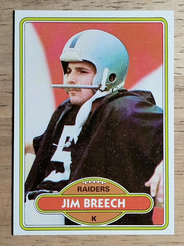 1980 Topps #107 Jim Breech RC (EX)