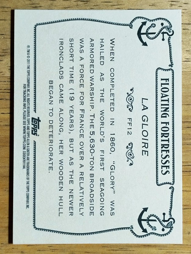 2011 Topps Allen and Ginter Floating Fortresses #FF12 La Gloire