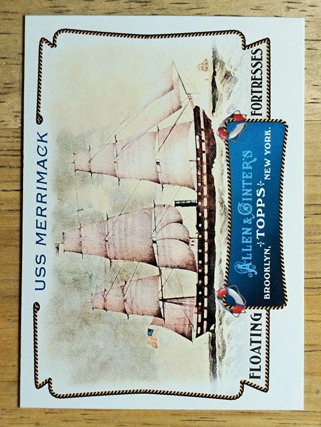 2011 Topps Allen and Ginter Floating Fortresses #FF9 USS Merrimack