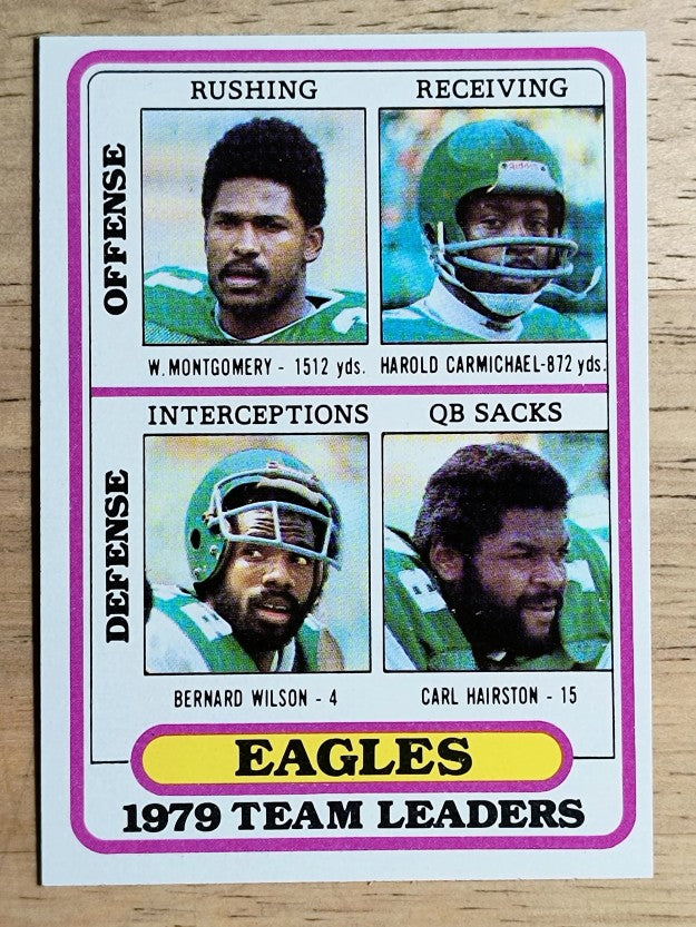 1980 Topps #132 Wilbert Montgomery/Harold Carmichael/Wilson/Carl Hairston (NM)