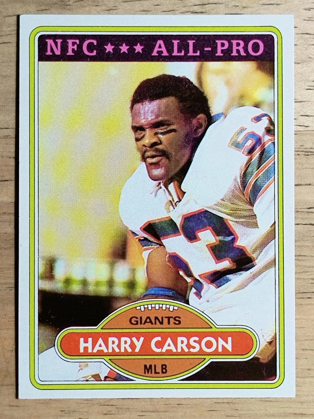 1980 Topps #135 Harry Carson AP (NMMT)