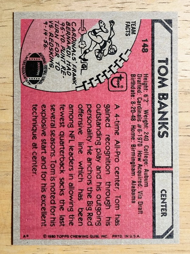 1980 Topps #148 Tom Banks (NMMT)
