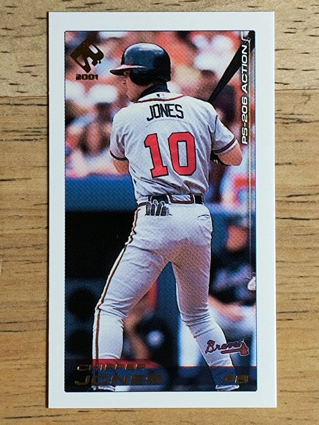 2001 Private Stock PS-206 Action #7 Chipper Jones