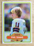 1980 Topps #225 Phil Simms RC (NM)