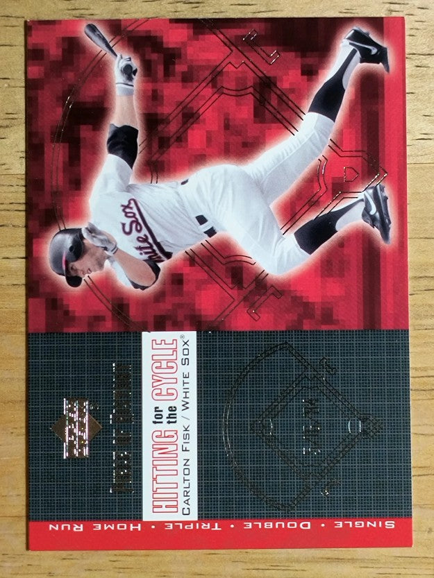 2002 UD Piece of History Hitting for the Cycle #H4 Carlton Fisk