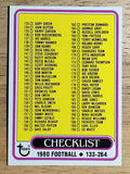 1980 Topps #246 Checklist 133-264 (MINT)