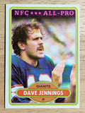 1980 Topps #290 Dave Jennings AP (EXMT)