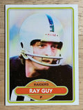 1980 Topps #310 Ray Guy (EXMT)