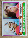 1980 Topps #334 Scoring Leaders/John Smith/Mark Moseley (NMMT)