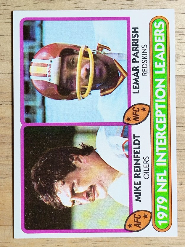 1980 Topps #335 Interception Leaders/Mike Reinfeldt/Lemar Parrish (NM)
