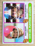 1980 Topps #336 Punting Leaders/Bob Grupp/Dave Jennings (NM)