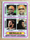 1980 Topps #338 Bengals TL/Pete Johnson/Don Bass/Dick Jauron/Gary Burley (NM)