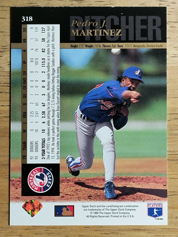 1994 Upper Deck Electric Diamond #318 Pedro Martinez