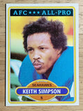 1980 Topps #355 Keith Simpson AP (NM)