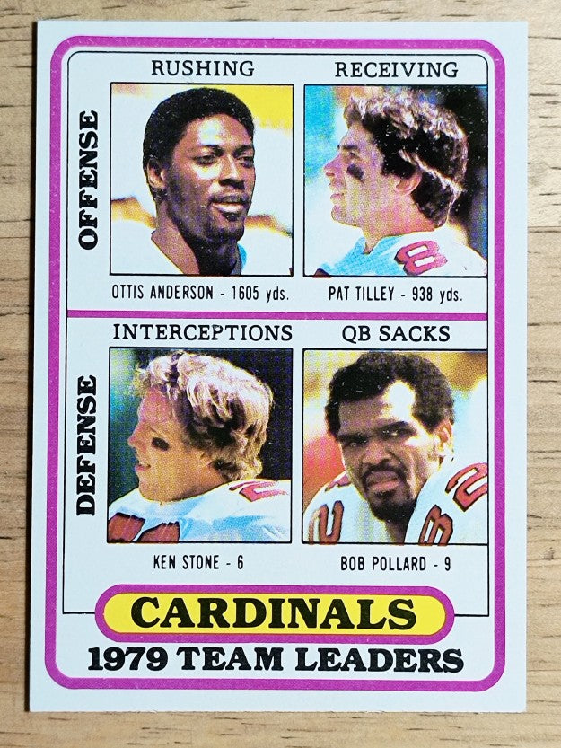 1980 Topps #359 Cardinals/Ottis Anderson/Pat Tilley/Ken Stone/Bob Pollard (NM)
