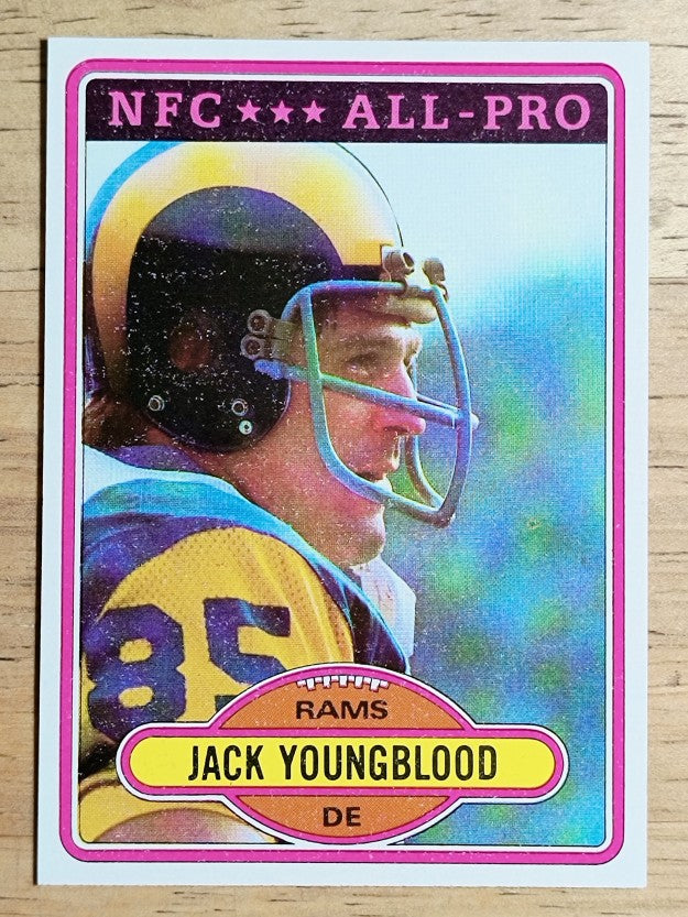 1980 Topps #370 Jack Youngblood AP (EXMT)