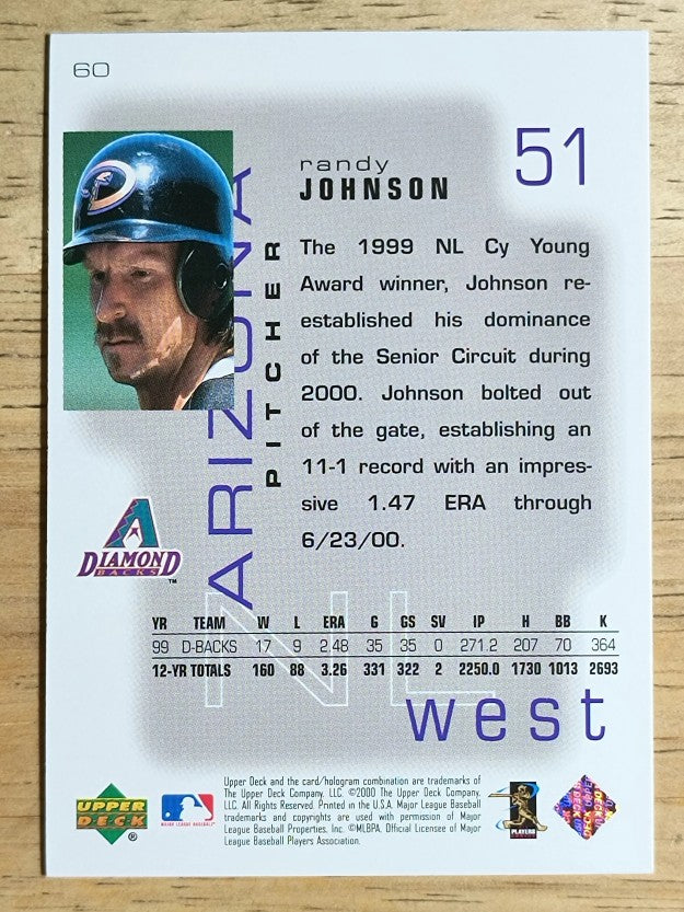 2000 Upper Deck Pros and Prospects #60 Randy Johnson