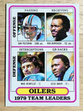 1980 Topps #432 Dan Pastorini/Ken Burrough/Mike Reinfeldt/Jesse Baker TL (NM)