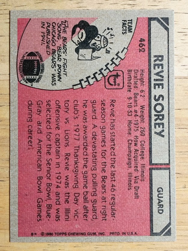 1980 Topps #462 Revie Sorey (VGEX)