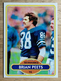1980 Topps #469 Brian Peets (NMMT)