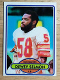 1980 Topps #498 Dewey Selmon (EXMT)