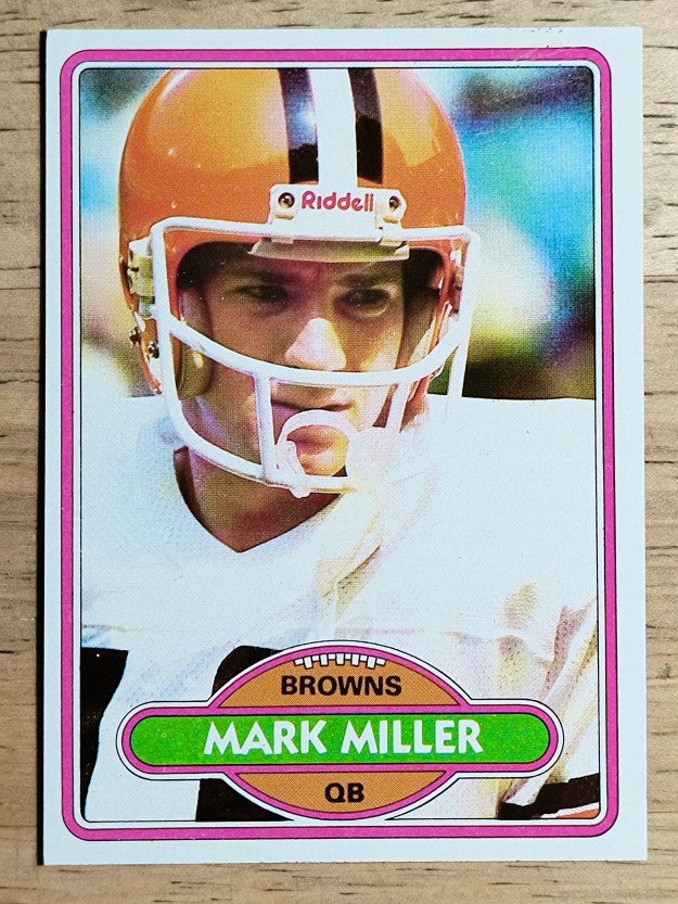 1980 Topps #502 Mark Miller QB (EXMT)