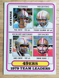 1980 Topps #526 Paul Hofer/Freddie Solomon/James Owens/Dwaine Board TL (EX)