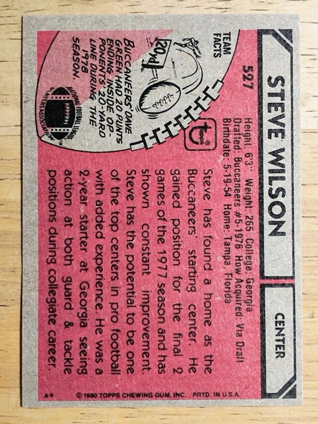 1980 Topps #527 Steve Wilson (EX)