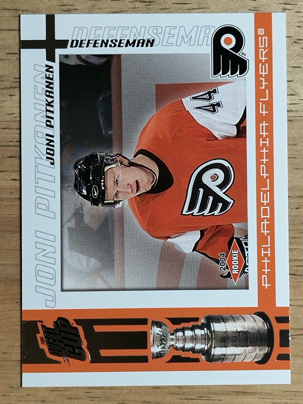 2003-04 Pacific Quest for the Cup #129 Joni Pitkanen RC