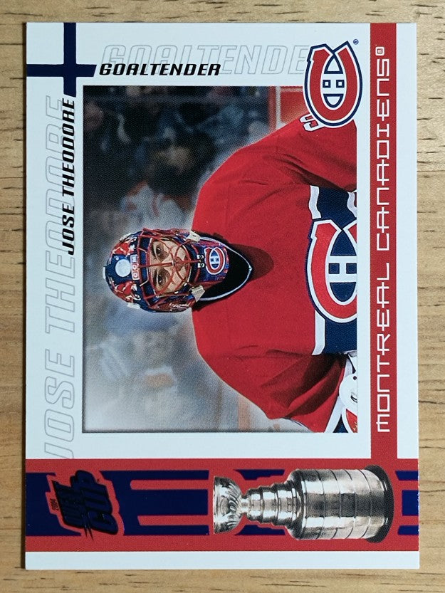 2003-04 Pacific Quest for the Cup Blue #59 Jose Theodore