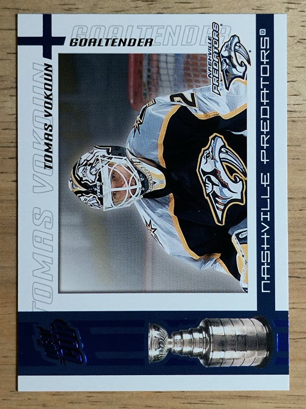 2003-04 Pacific Quest for the Cup Blue #62 Tomas Vokoun