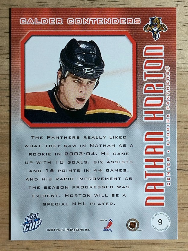2003-04 Pacific Quest for the Cup Calder Contenders #9 Nathan Horton