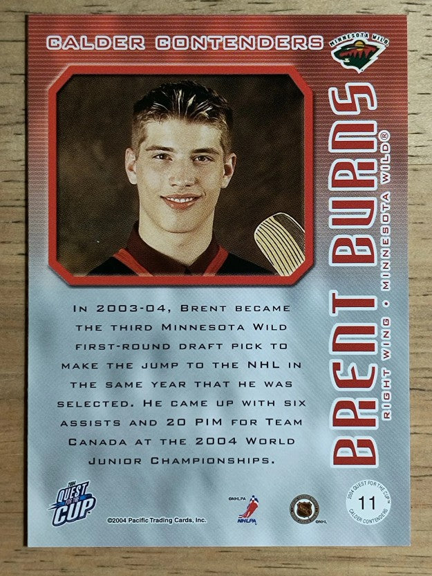 2003-04 Pacific Quest for the Cup Calder Contenders #11 Brent Burns