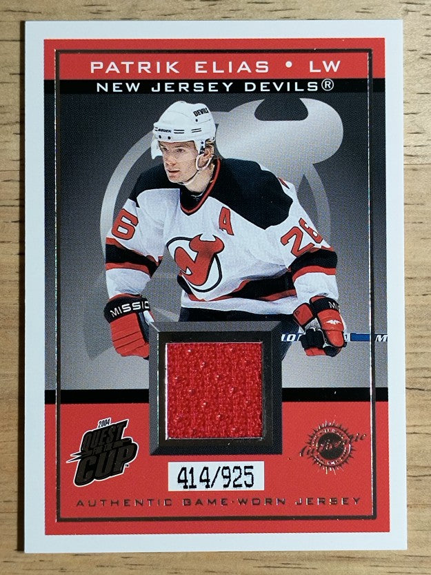 2003-04 Pacific Quest for the Cup Jerseys #12 Patrik Elias