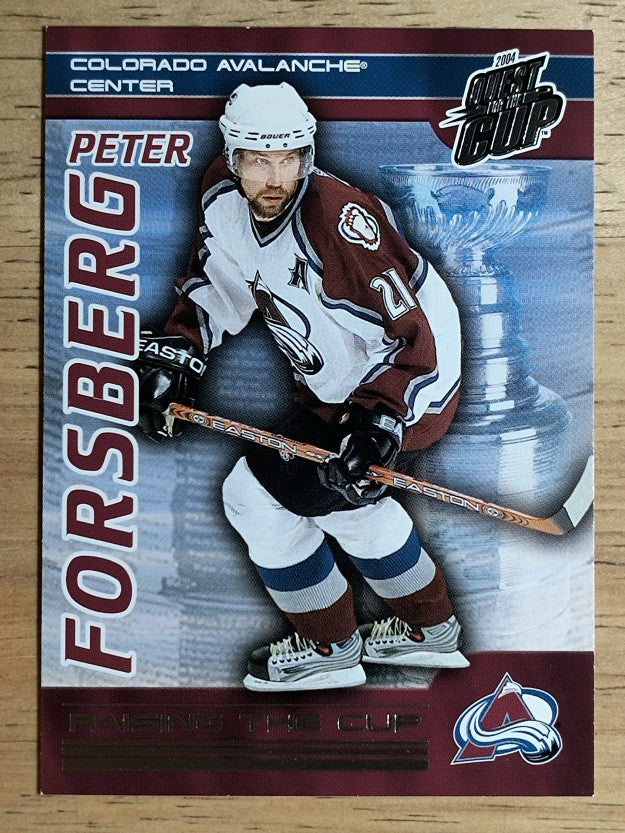 2003-04 Pacific Quest for the Cup Raising the Cup #3 Peter Forsberg