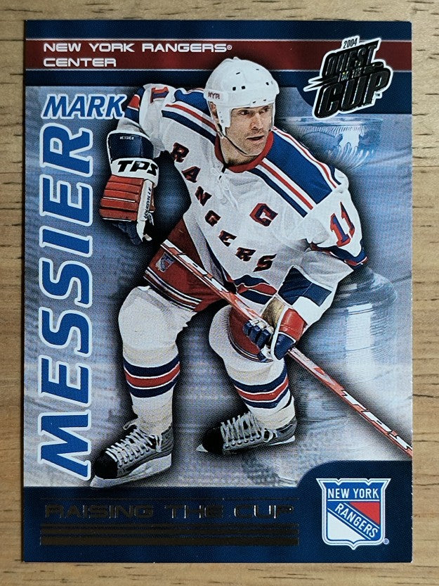 2003-04 Pacific Quest for the Cup Raising the Cup #14 Mark Messier