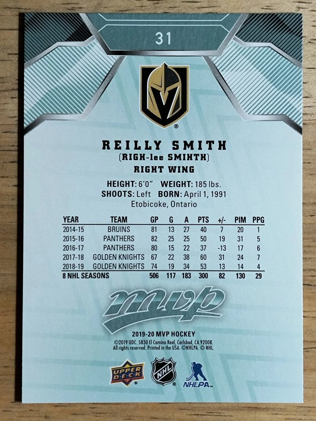 2019-20 Upper Deck MVP #31 Reilly Smith