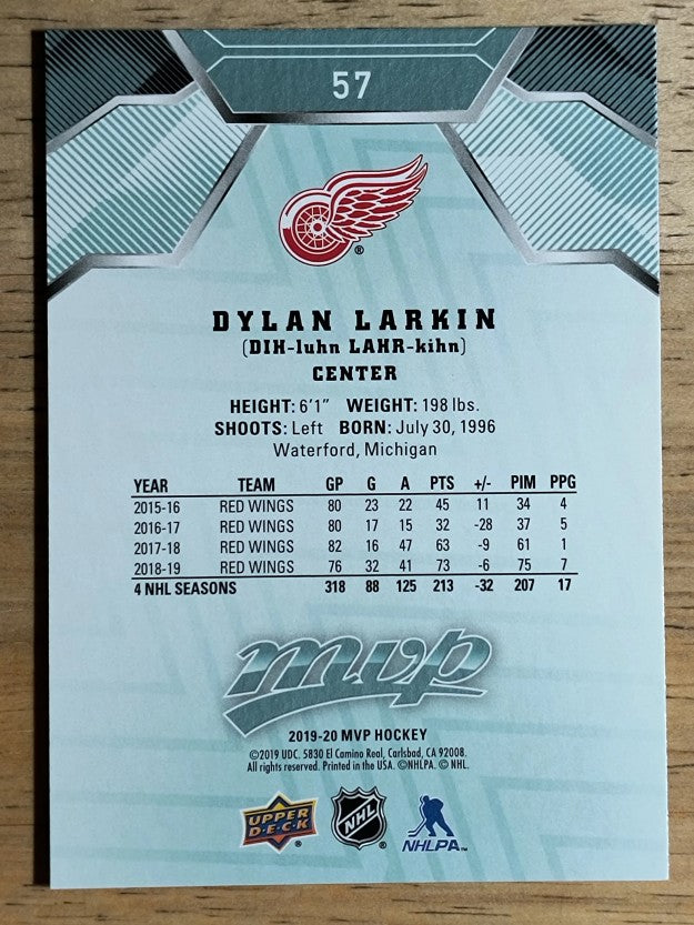 2019-20 Upper Deck MVP #57 Dylan Larkin